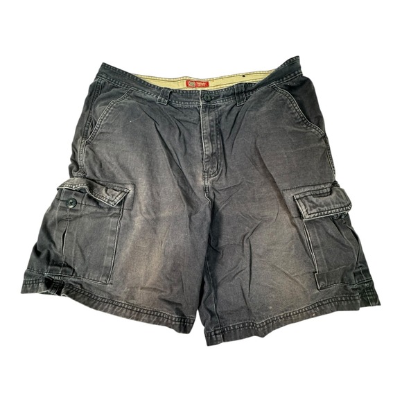 Faded Glory‎ Mens Cargo Shorts Size 36 Blue Casual Outdoor Utility - Picture 1 of 9